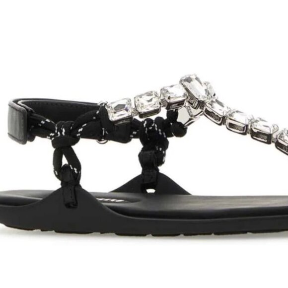Miu Miu Embellished Thong Sandals.38.5 - Picture 3 of 5